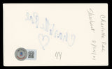 Charlotte Rae The Facts of Life Authentic Signed 3x5 Index Card BAS #BL96726