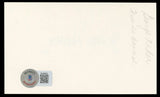 George Nader The Female Animal Authentic Signed 3x5 Index Card BAS #BL98822