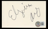 Elizabeth Berkley Saved By The Bell Authentic Signed 3x5 Index Card BAS #BL96970