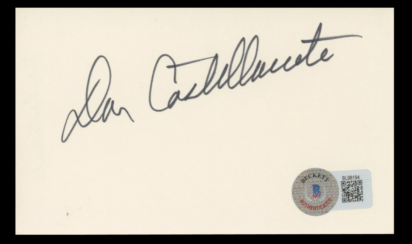 Dan Castellaneta The Simpsons Authentic Signed 3x5 Index Card BAS #BL98194