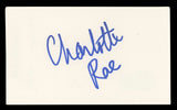 Charlotte Rae The Facts of Life Authentic Signed 3x5 Index Card BAS #BL96729