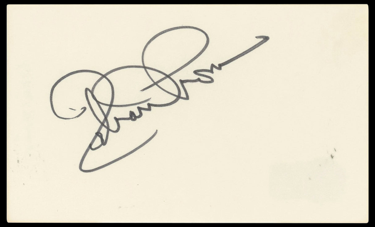 Richard Thomas The Waltons Authentic Signed 3x5 Index Card BAS #BN33320
