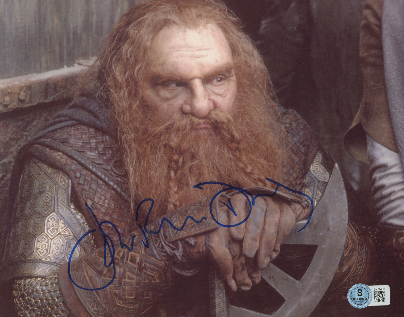 John Rhys-Davies Lord of the Rings Authentic Signed 8x10 Photo BAS #BN74403