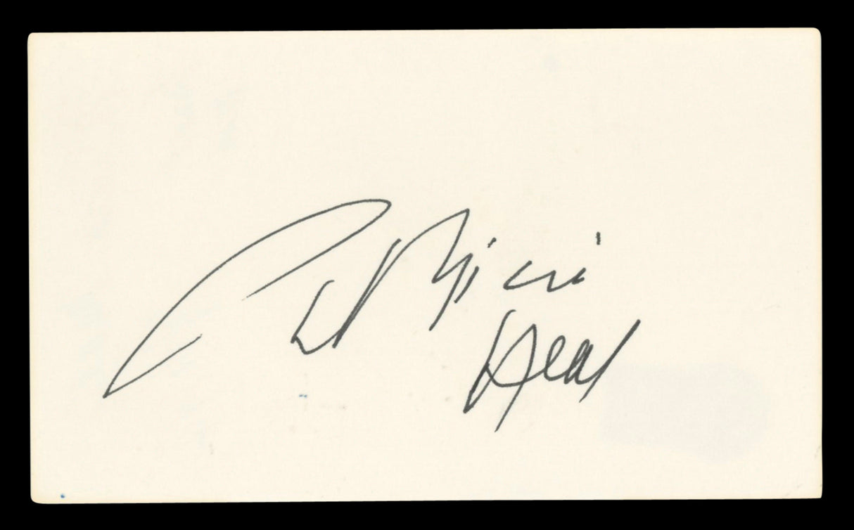 Patricia Neal Hud Authentic Signed 3x5 Index Card Autographed BAS #BV03470