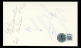 Zach Galifianakis The Hangover Authentic Signed 3x5 Index Card BAS #BT01212