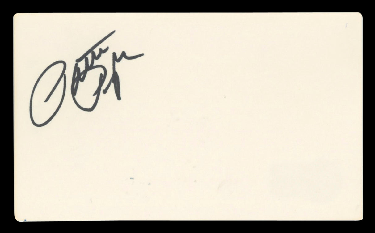 Patti Page Jimmy Joy Band Authentic Signed 3x5 Index Card BAS #BV03481