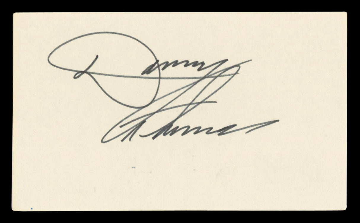Danny Thomas The Danny Thomas Show Authentic Signed 3x5 Index Card BAS #BV03482
