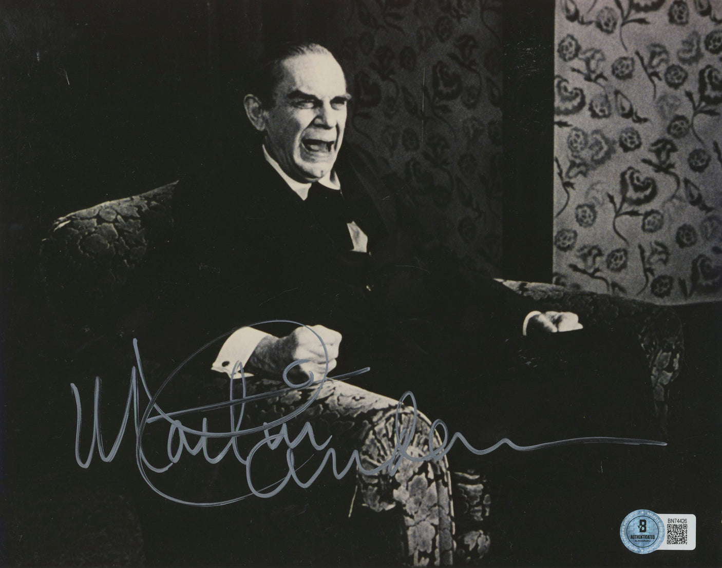 Martin Landau Ed Wood Authentic Signed 8x10 Photo Autographed BAS #BN74426