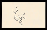 Jerry Van Dyke Coach "Hi" Authentic Signed 3x5 Index Card BAS #BL96746