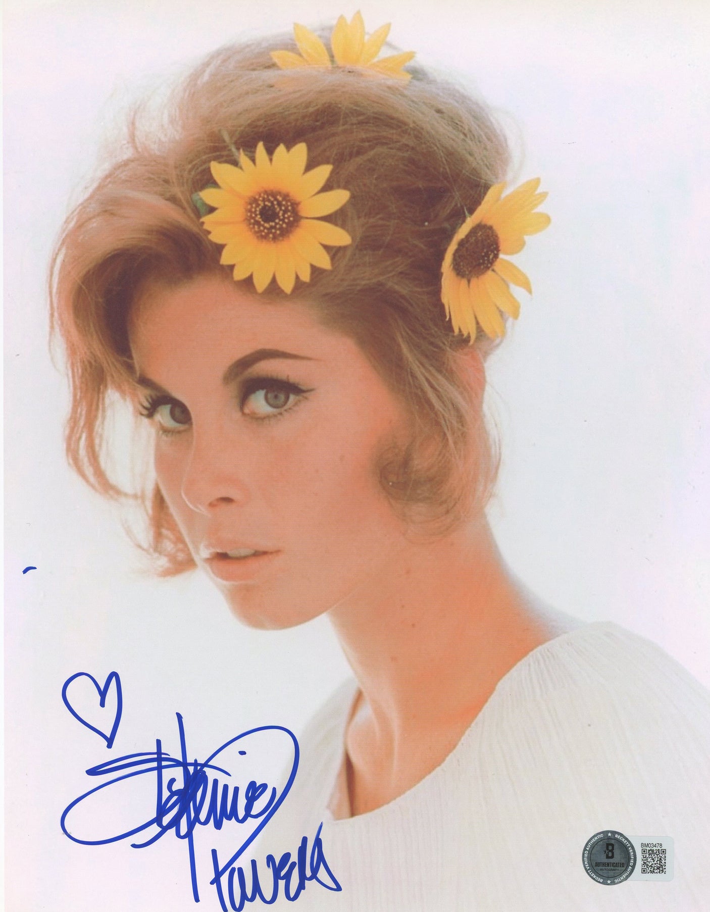Stefanie Powers McLintock! Authentic Signed 8.5x11 Photo BAS #BM03478