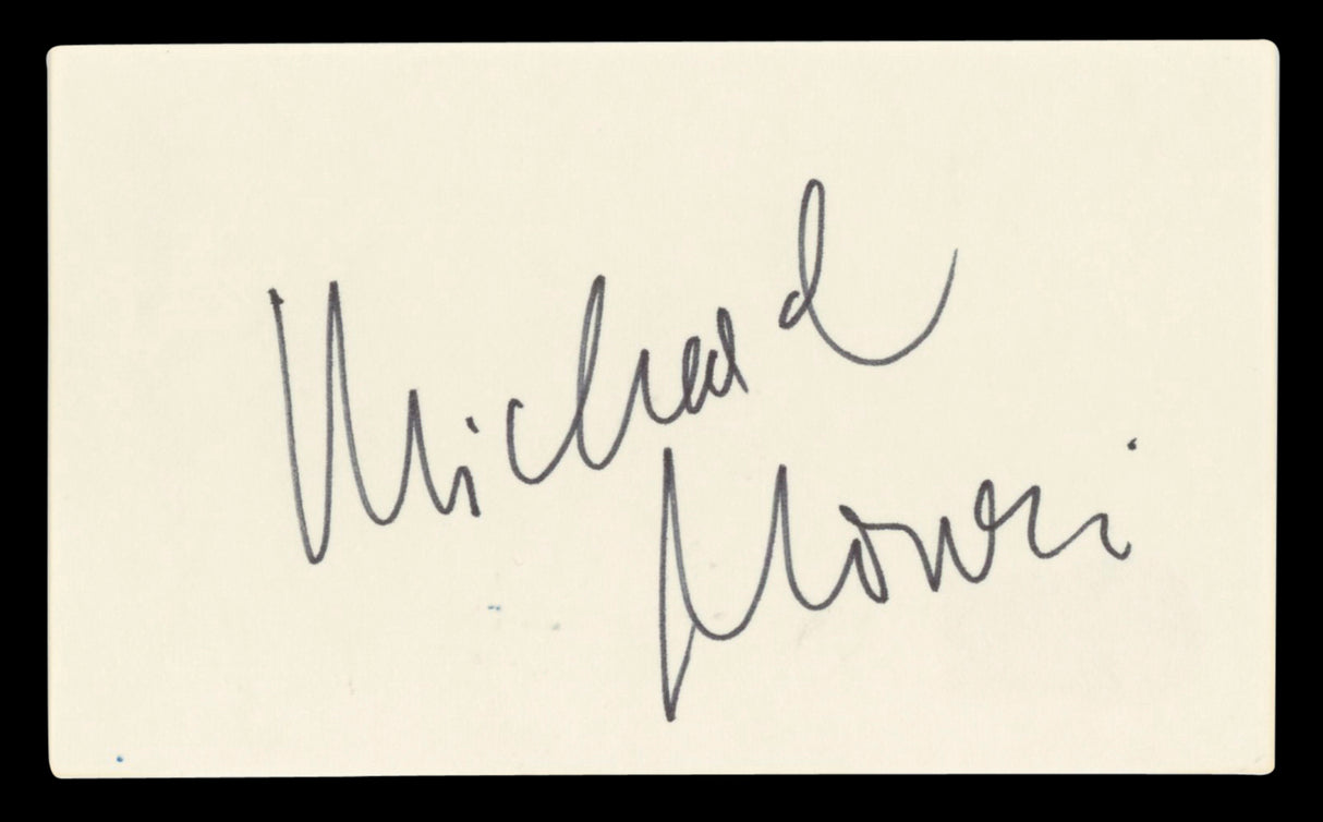 Michael Nouri Flashdance Authentic Signed 3x5 Index Card BAS #BQ67766