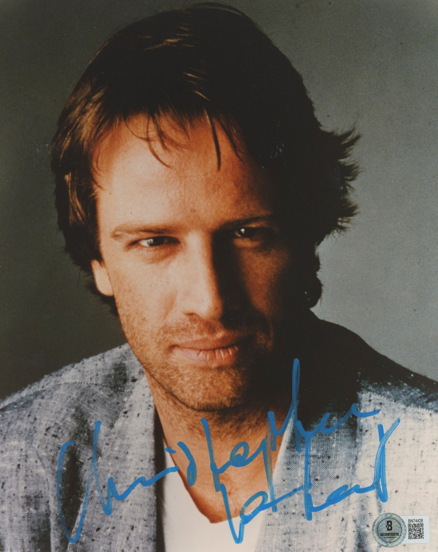 Christopher Lambert Highlander Authentic Signed 8x10 Photo BAS #BN74428