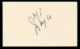 Jerry Van Dyke Coach "Hi" Authentic Signed 3x5 Index Card BAS #BL96747
