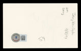 Jerry Van Dyke Coach Authentic Signed 3x5 Index Card Autographed BAS #BL96749