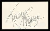Kathy Mattea Authentic Signed 3x5 Index Card Autographed BAS #BV03103