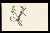 Jerry Van Dyke Coach "Hi" Authentic Signed 3x5 Index Card BAS #BL96750