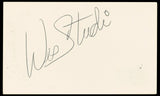 Wes Studi Dances with Wolves Authentic Signed 3x5 Index Card BAS #BN33282