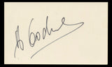 Alexander Godunov Die Hard Authentic Signed 3x5 Index Card BAS #BT01237