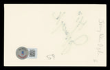 Jerry Van Dyke Coach "Hi" Authentic Signed 3x5 Index Card BAS #BL96750