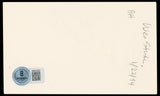 Wes Studi Dances with Wolves Authentic Signed 3x5 Index Card BAS #BN33282
