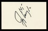 Jerry Van Dyke Coach "Hi" Authentic Signed 3x5 Index Card BAS #BL96751