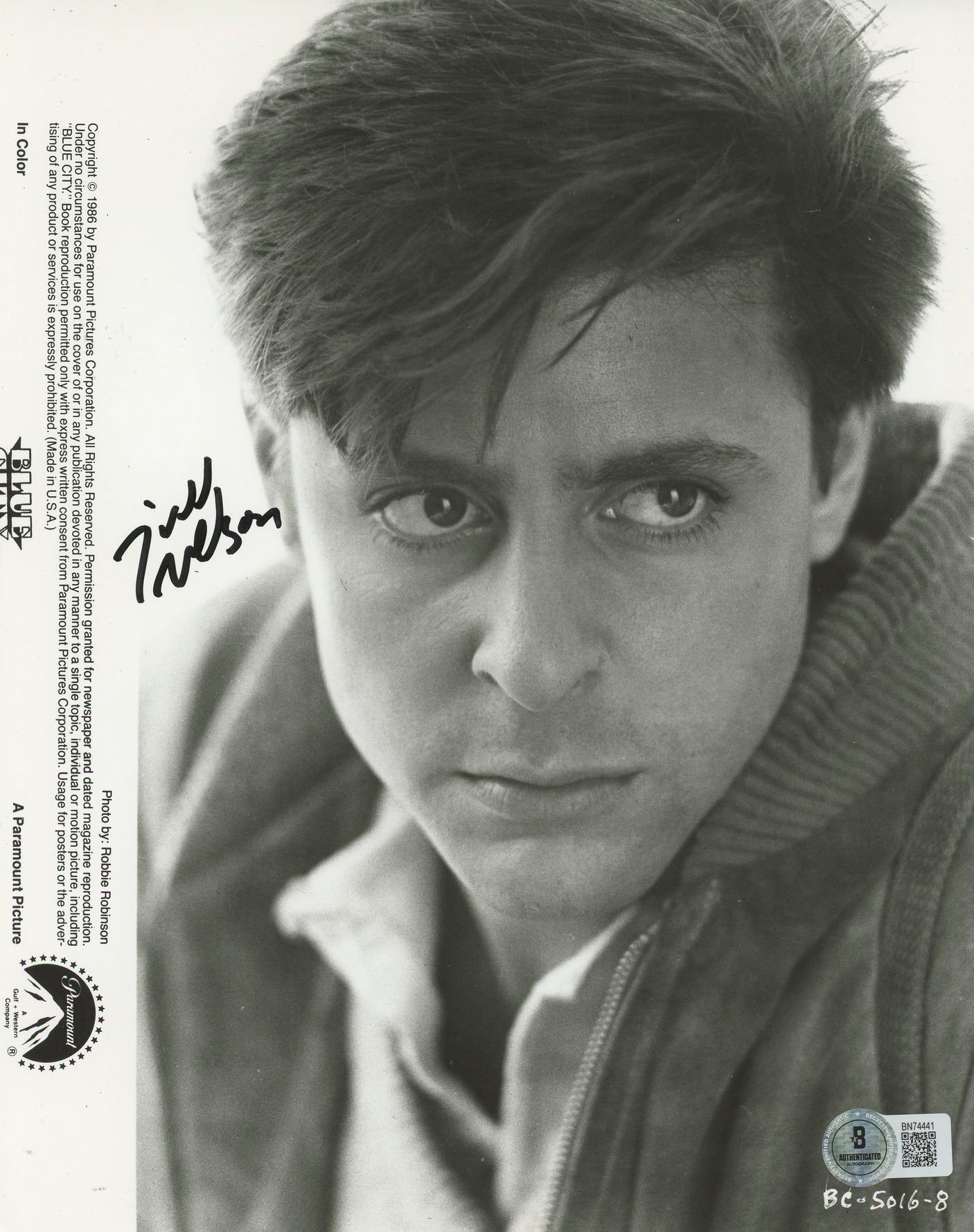 Judd Nelson The Breakfast Club Authentic Signed 8x10 Photo BAS #BN74441