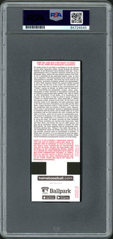 Julio Rodriguez Autographed MLB Debut Ticket 4/8/22 Seattle Mariners City Picture In Blue PSA/DNA Stock #210112