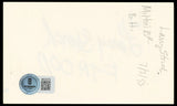 Larry Storch F Troop Authentic Signed 3x5 Index Card Autographed BAS #BN33278