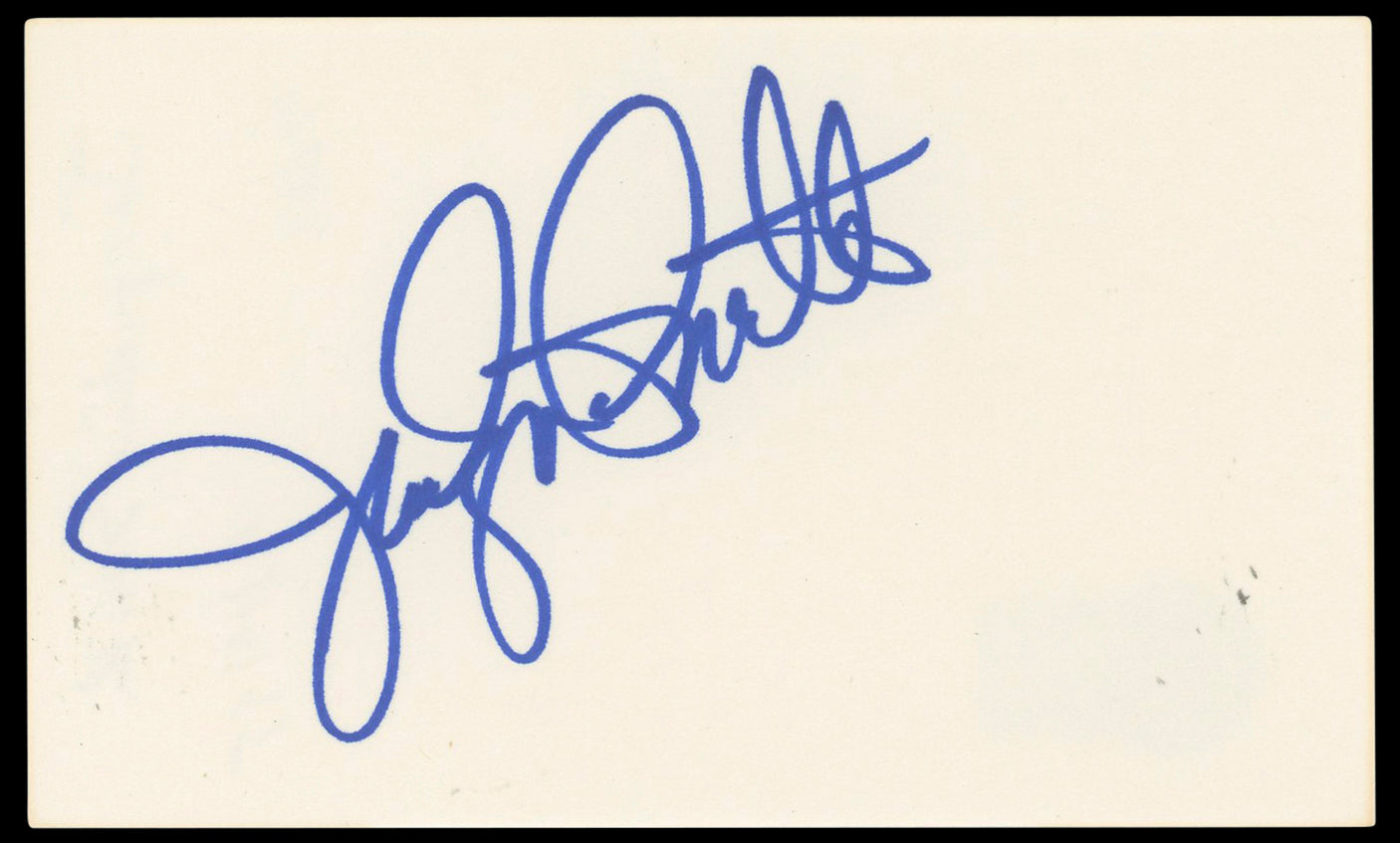 Jacqueline Smith Charlie's Angels Authentic Signed 3x5 Index Card BAS #BN33273