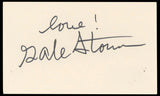 Gale Storm My Little Margie "Love!" Authentic Signed 3x5 Index Card BAS #BN33269