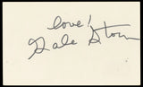 Gale Storm My Little Margie "Love!" Authentic Signed 3x5 Index Card BAS #BN33270