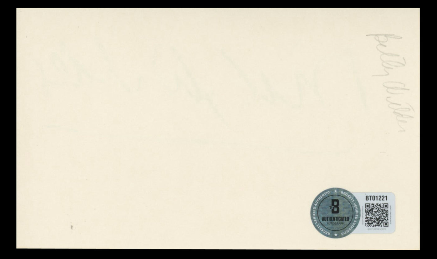 Billy Wilder Some Like It Hot Authentic Signed 3x5 Index Card BAS #BT01221