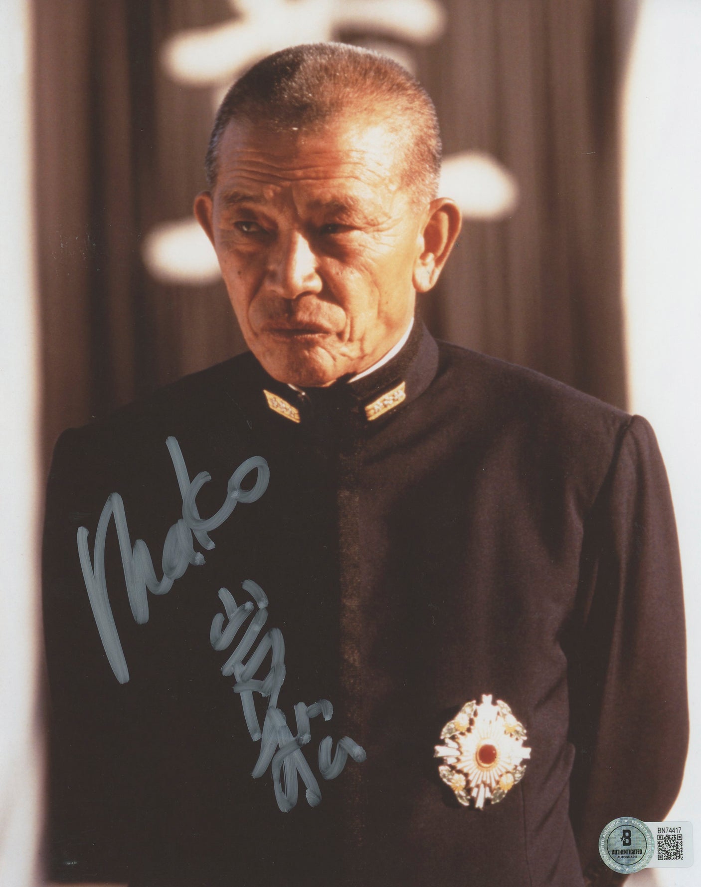Mako Pearl Harbor Authentic Signed 8x10 Photo Autographed BAS #BN74417
