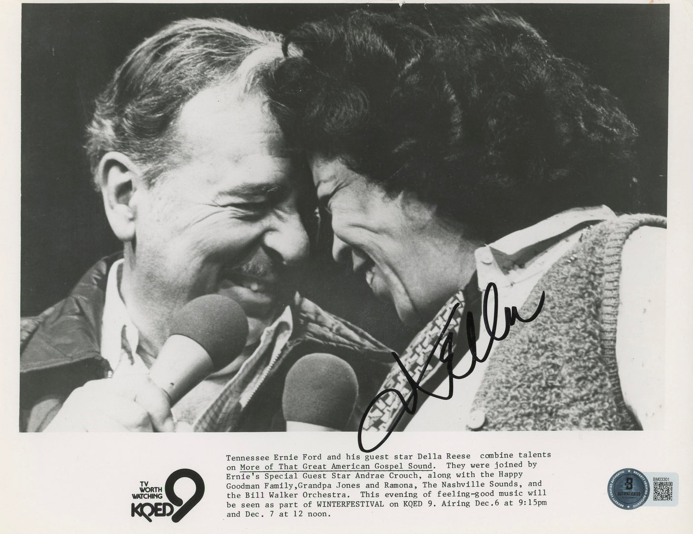 Della Reese Touched by An Angel Authentic Signed 8x10 Photo BAS #BM03301