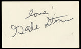 Gale Storm My Little Margie "Love!" Authentic Signed 3x5 Index Card BAS #BN33268