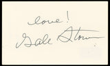 Gale Storm My Little Margie "Love!" Authentic Signed 3x5 Index Card BAS #BN33267