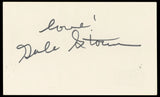 Gale Storm My Little Margie "Love!" Authentic Signed 3x5 Index Card BAS #BN33265