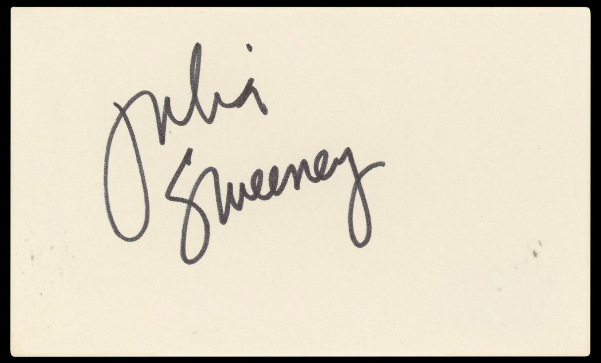 Julia Sweeney Saturday Night Live Authentic Signed 3x5 Index Card BAS #BN33226
