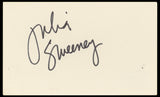 Julia Sweeney Saturday Night Live Authentic Signed 3x5 Index Card BAS #BN33226