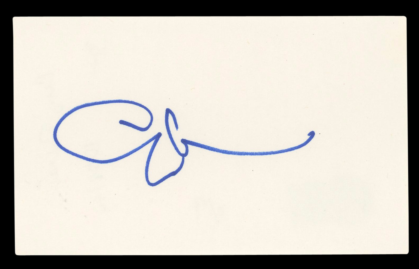 Cary Elwes The Princess Bride Authentic Signed 3x5 Index Card BAS #BL96772