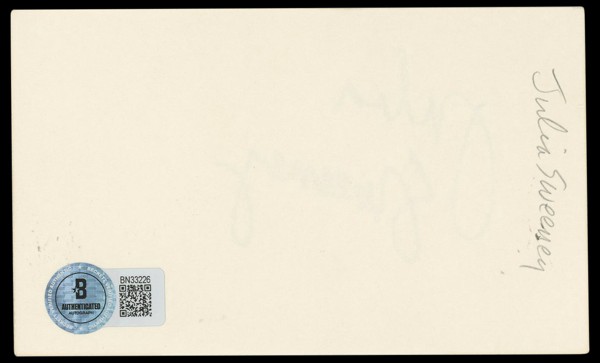 Julia Sweeney Saturday Night Live Authentic Signed 3x5 Index Card BAS #BN33226