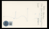 Wim Wenders Buena Vista Social Club Authentic Signed 3x5 Index Card BAS #BT01218
