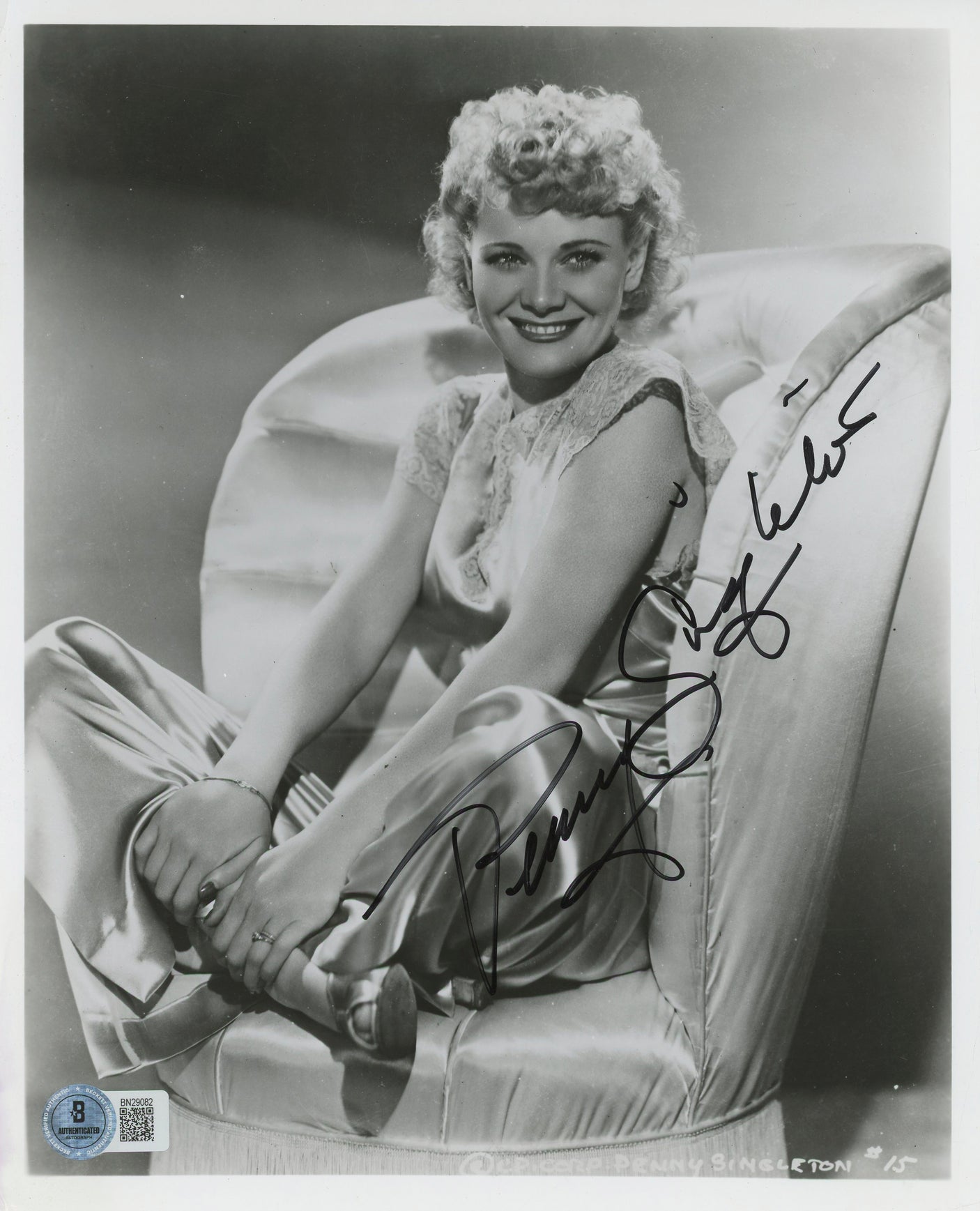 Penny Singleton After the Thin Man Authentic Signed 8x10 Photo BAS #BN29082