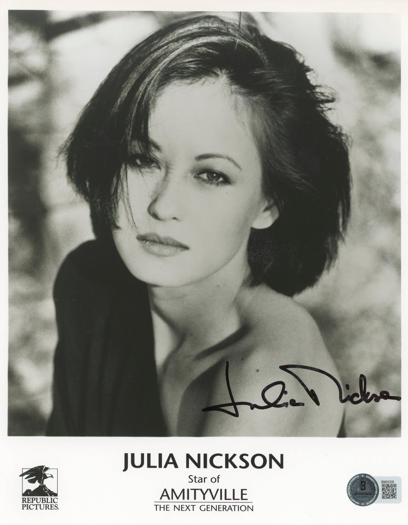 Julia Nickson Amityville: A New Generation Signed 8x10 Photo BAS #BM03335