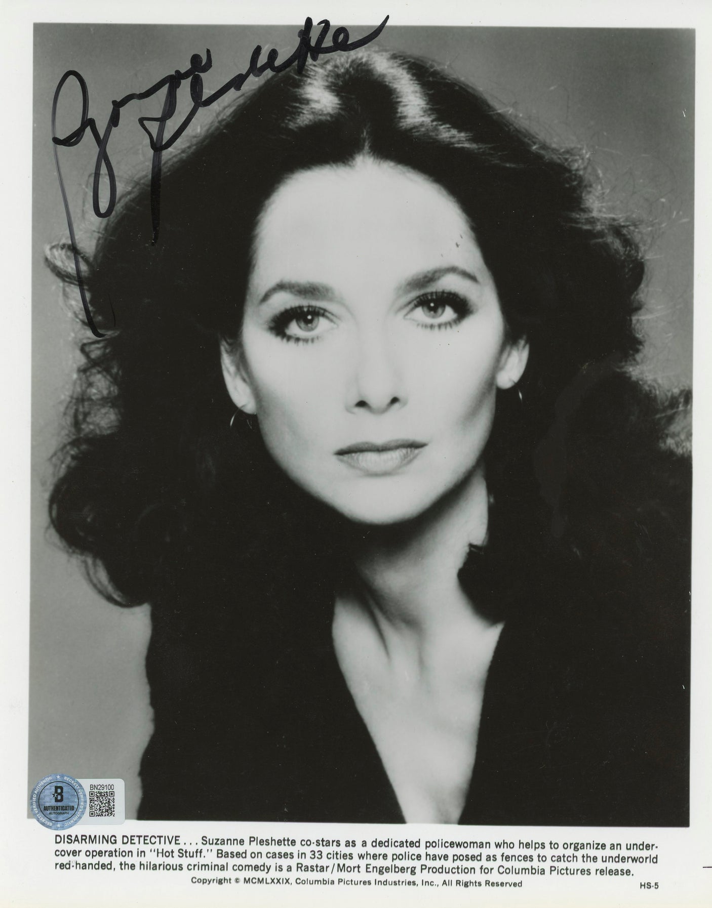 Suzanne Pleshette Hot Stuff Authentic Signed 8x10 Photo Autographed BAS #BN29100