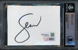 Serena Williams Autographed 2.5x3.5 Cut Signature Black Beckett BAS #15867646
