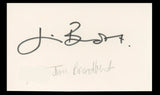 Jim Broadbent Life is Sweet Authentic Signed 3x5 Index Card BAS #BT02478