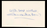 Samantha Bond James Bond "With Best Wishes" Signed 3x5 Index Card BAS #BT02476