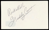 Freddy Cannon Musician "Rock N Roll" Signed 3x5 Index Card BAS #BM57155