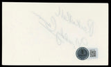 Freddy Cannon Musician "Rock N Roll" Signed 3x5 Index Card BAS #BM57155
